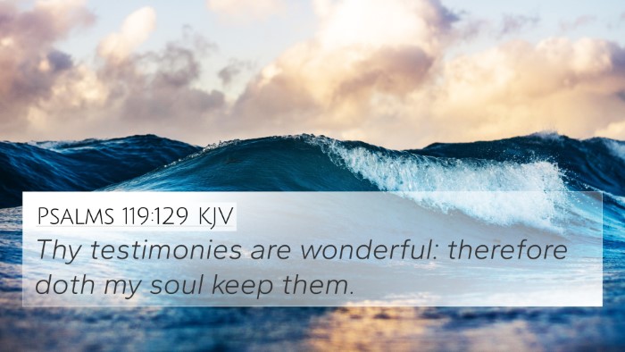 Psalms 119:129 KJV Bible Verse Image