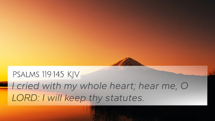 Psalms 119:145 Explained
