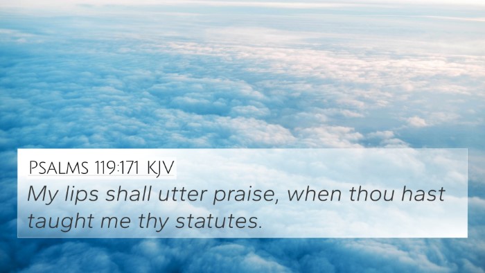 Psalms 119:171 KJV Bible Verse Image