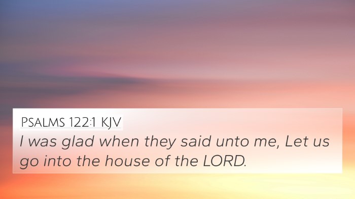 Psalms 122:1 KJV Bible Verse Image