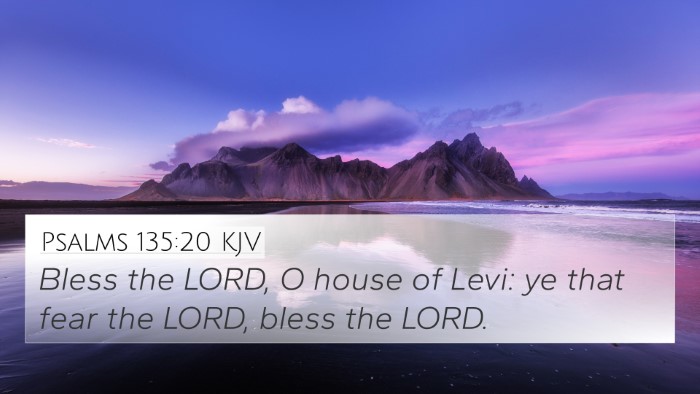 Psalms 135:20 KJV Bible Verse Image