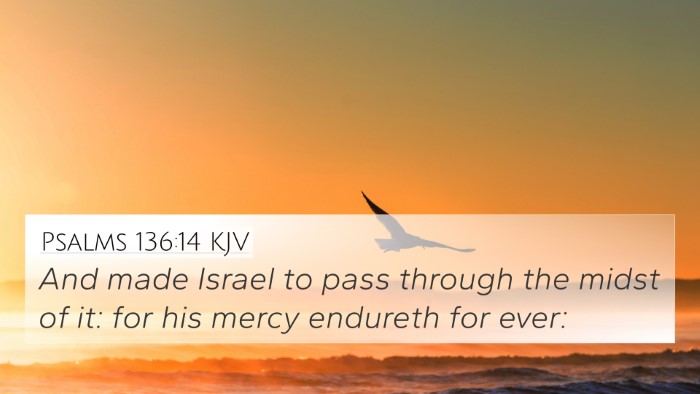 Psalms 136:14 Explained