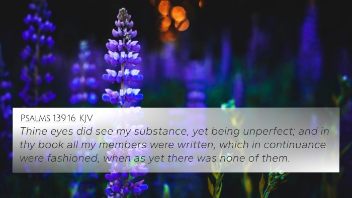 Psalms 139:16 KJV Bible Verse Image