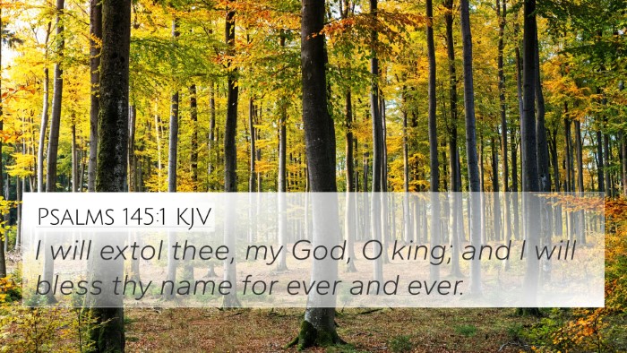 Psalms 145:1 KJV Bible Verse Image
