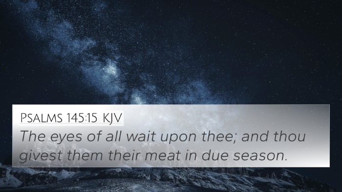 Psalms 145:15 KJV Bible Verse Image