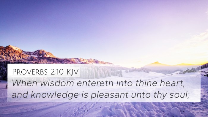 Proverbs 2:10 KJV Bible Verse Image
