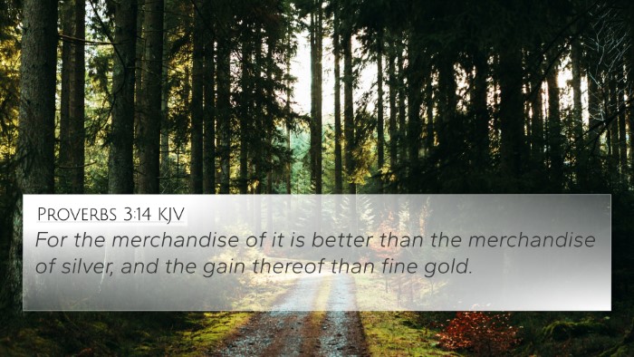 Proverbs 3:14 Explained