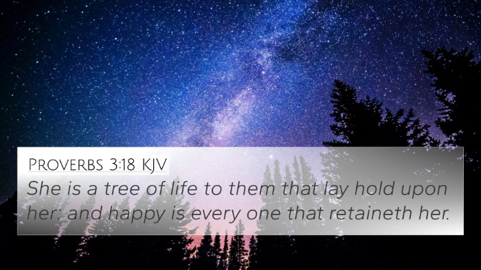 Proverbs 3:18 KJV Bible Verse Image