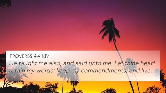 Proverbs 4:4 KJV Bible Verse Image