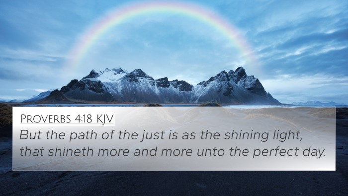 Proverbs 4:18 KJV Bible Verse Image