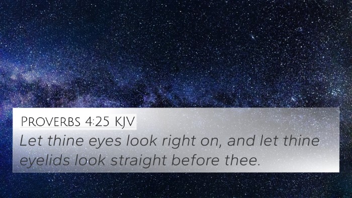 Proverbs 4:25 Explained