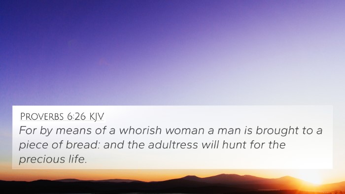 Proverbs 6:26 KJV Bible Verse Image