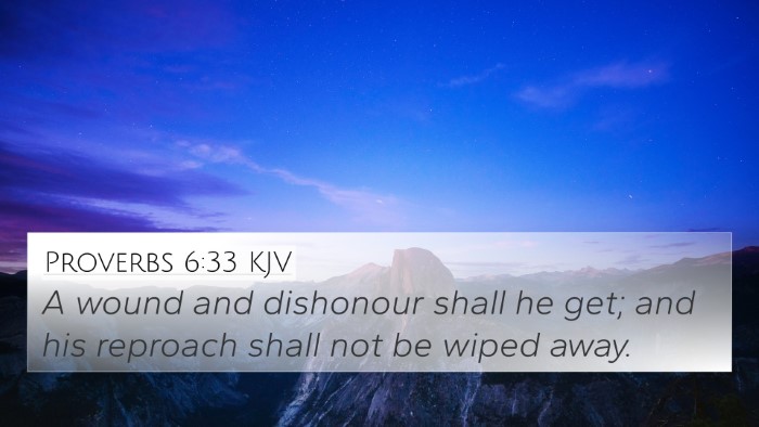 Proverbs 6:33 Explained