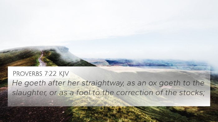 Proverbs 7:22 Explained