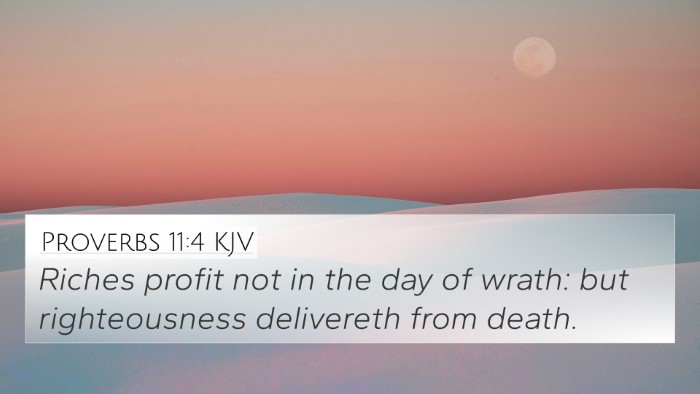 Proverbs 11:4 KJV Bible Verse Image