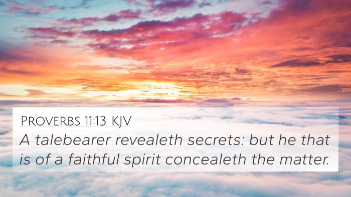 Proverbs 11:13 Explained