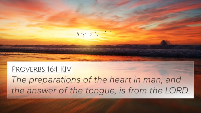 Proverbs 16:1 KJV Bible Verse Image