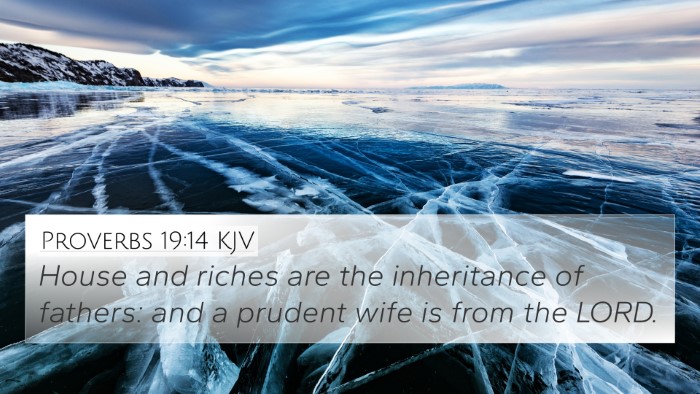 Proverbs 19:14 KJV Bible Verse Image