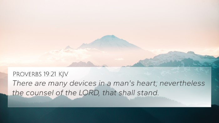 Proverbs 19:21 KJV Bible Verse Image