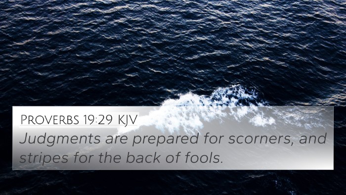 Proverbs 19:29 KJV Bible Verse Image