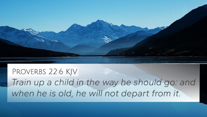 Proverbs 22:6 KJV Bible Verse Image