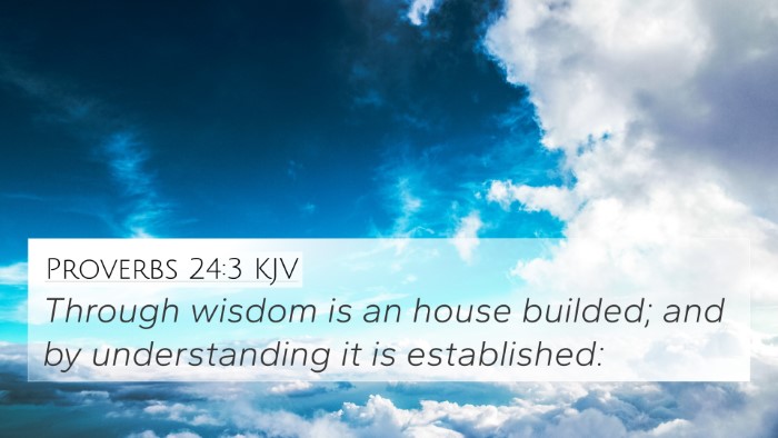 Proverbs 24:3 KJV Bible Verse Image