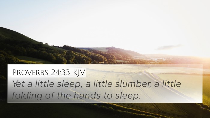 Proverbs 24:33 Explained