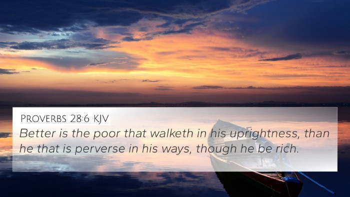 Proverbs 28:6 KJV Bible Verse Image