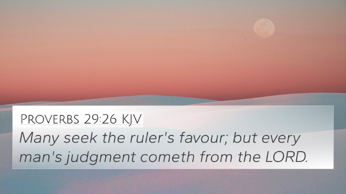 Proverbs 29:26 KJV Bible Verse Image