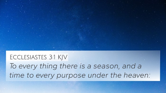 Ecclesiastes 3:1 KJV Bible Verse Image