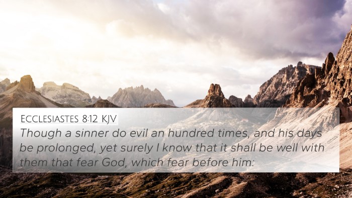 Ecclesiastes 8:12 KJV Bible Verse Image
