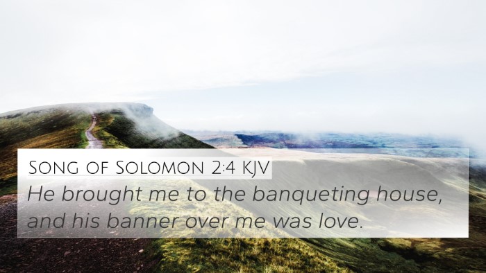 Song of Solomon 2:4 KJV Bible Verse Image