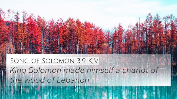 Song of Solomon 3:9 KJV Bible Verse Image