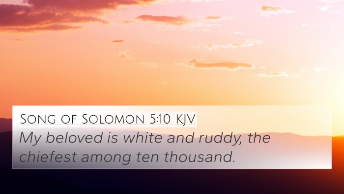 Song of Solomon 5:10 KJV Bible Verse Image