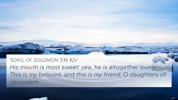 Song of Solomon 5:16 KJV Bible Verse Image