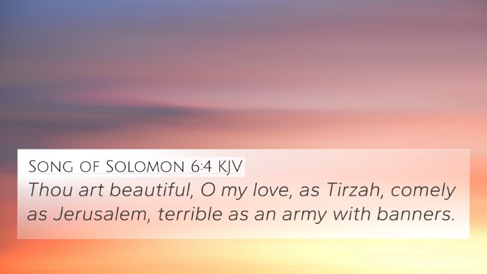 Song of Solomon 6:4 KJV Bible Verse Image