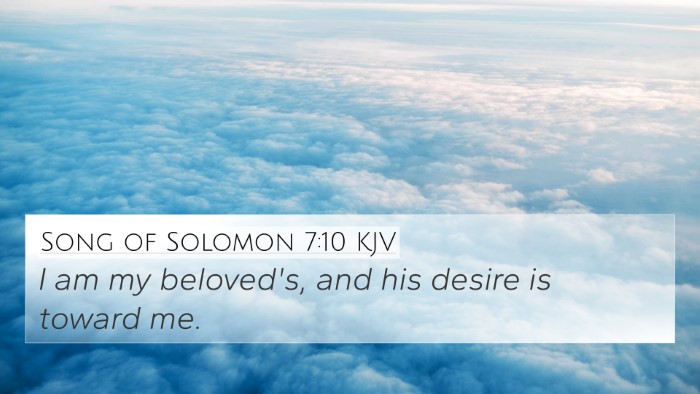 Song of Solomon 7:10 KJV Bible Verse Image