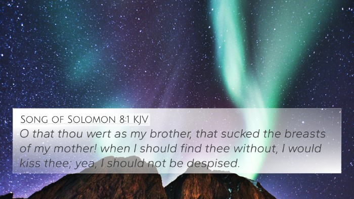 Song of Solomon 8:1 KJV Bible Verse Image