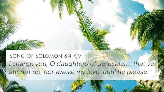 Song of Solomon 8:4 KJV Bible Verse Image