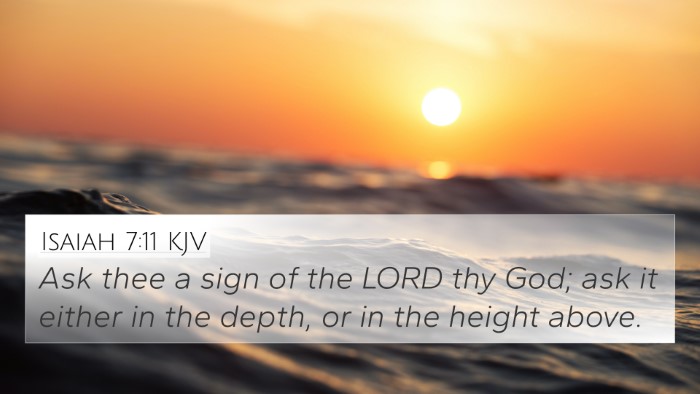 Isaiah 7:11 Explained