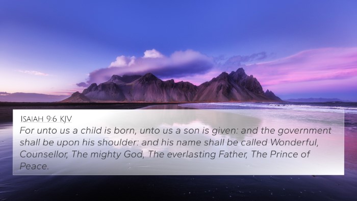 Isaiah 9:6 KJV Bible Verse Image