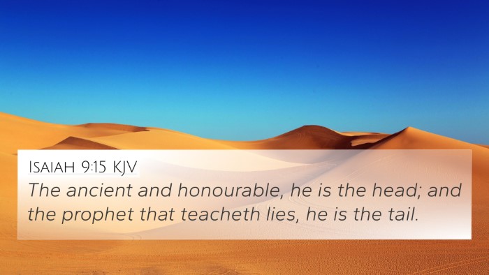 Isaiah 9:15 KJV Bible Verse Image