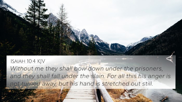 Isaiah 10:4 KJV Bible Verse Image