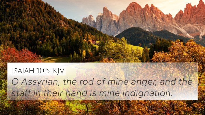Isaiah 10:5 KJV Bible Verse Image