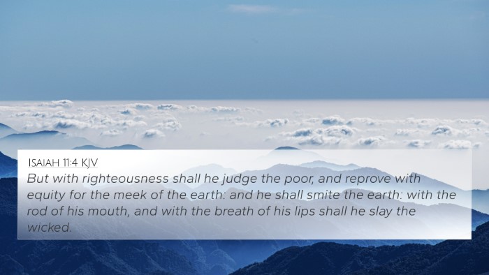 Isaiah 11:4 KJV Bible Verse Image