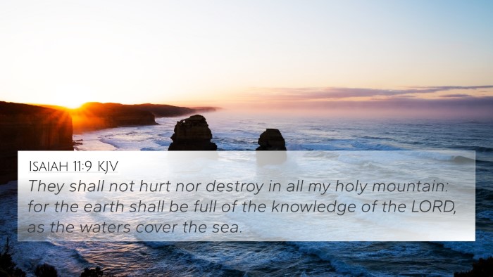 Isaiah 11:9 KJV Bible Verse Image