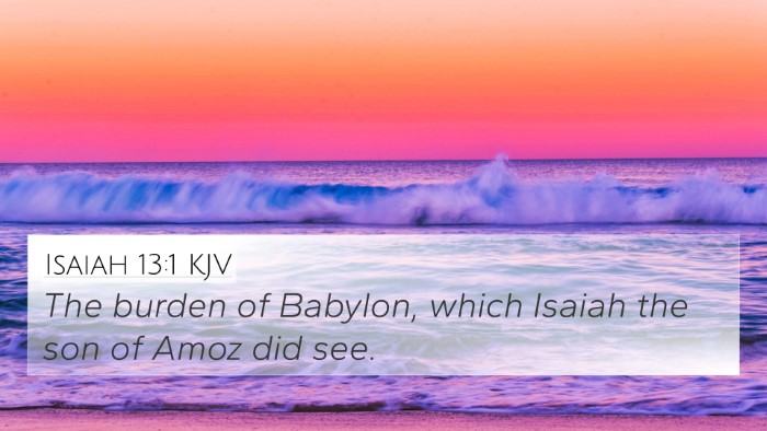 Isaiah 13:1 KJV Bible Verse Image