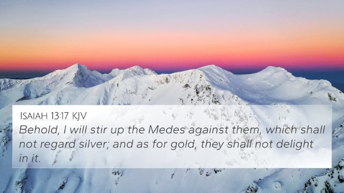 Isaiah 13:17 KJV Bible Verse Image