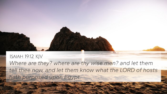 Isaiah 19:12 Explained