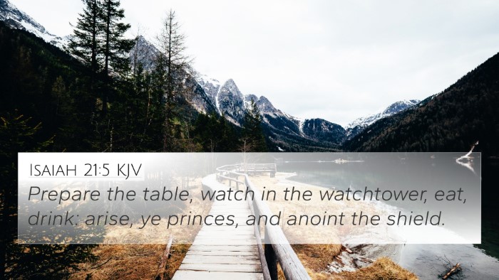 Isaiah 21:5 Explained